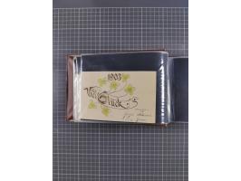 Glückwunschkarten Neujahr: 1900/14, Album mit 110 Lithos zum Thema Jahreszahlen", davon sind 104 St. geprägt