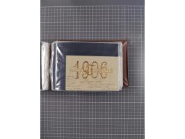 Glückwunschkarten Neujahr: 1900/14, Album mit 110 Lithos zum Thema Jahreszahlen", davon sind 104 St. geprägt