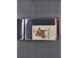 Glückwunschkarten Neujahr: 1900/14, Album mit 110 Lithos zum Thema Jahreszahlen", davon sind 104 St. geprägt