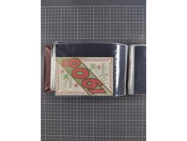 Glückwunschkarten Neujahr: 1900/14, Album mit 110 Lithos zum Thema Jahreszahlen", davon sind 104 St. geprägt