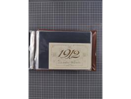 Glückwunschkarten Neujahr: 1900/14, Album mit 110 Lithos zum Thema Jahreszahlen", davon sind 104 St. geprägt