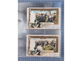 DEUTSCHES REICH: 1899/1912 Preußens Glanz und Gloria und die preußische Armee", Album mit 76 Lithos mit vielen seltenen Motiv