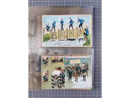 DEUTSCHES REICH: 1899/1912 Preußens Glanz und Gloria und die preußische Armee", Album mit 76 Lithos mit vielen seltenen Motiv