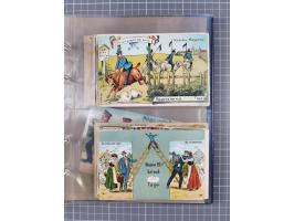 DEUTSCHES REICH: 1899/1912 Preußens Glanz und Gloria und die preußische Armee", Album mit 76 Lithos mit vielen seltenen Motiv