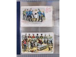 DEUTSCHES REICH: 1899/1912 Preußens Glanz und Gloria und die preußische Armee", Album mit 76 Lithos mit vielen seltenen Motiv