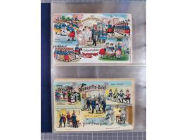 DEUTSCHES REICH: 1899/1912 Preußens Glanz und Gloria und die preußische Armee", Album mit 76 Lithos mit vielen seltenen Motiv