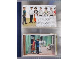 DEUTSCHES REICH: 1899/1912 Preußens Glanz und Gloria und die preußische Armee", Album mit 76 Lithos mit vielen seltenen Motiv