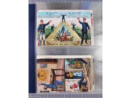 DEUTSCHES REICH: 1899/1912 Preußens Glanz und Gloria und die preußische Armee", Album mit 76 Lithos mit vielen seltenen Motiv