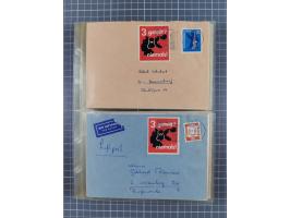 1962/64, Propaganda „Kalter Krieg", Sammlung von 277 Briefen, alle mit Propaganda-Vignetten versehen („Kampf um Wiedervereini