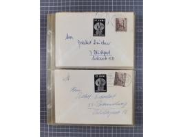 1962/64, Propaganda „Kalter Krieg", Sammlung von 277 Briefen, alle mit Propaganda-Vignetten versehen („Kampf um Wiedervereini