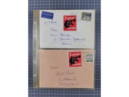 1962/64, Propaganda „Kalter Krieg", Sammlung von 277 Briefen, alle mit Propaganda-Vignetten versehen („Kampf um Wiedervereini