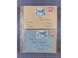 1962/64, Propaganda „Kalter Krieg", Sammlung von 277 Briefen, alle mit Propaganda-Vignetten versehen („Kampf um Wiedervereini