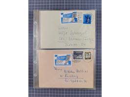 1962/64, Propaganda „Kalter Krieg", Sammlung von 277 Briefen, alle mit Propaganda-Vignetten versehen („Kampf um Wiedervereini