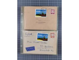 1962/64, Propaganda „Kalter Krieg", Sammlung von 277 Briefen, alle mit Propaganda-Vignetten versehen („Kampf um Wiedervereini