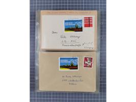 1962/64, Propaganda „Kalter Krieg", Sammlung von 277 Briefen, alle mit Propaganda-Vignetten versehen („Kampf um Wiedervereini