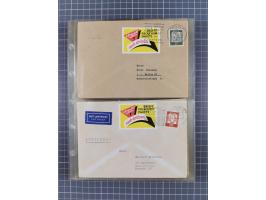 1962/64, Propaganda „Kalter Krieg", Sammlung von 277 Briefen, alle mit Propaganda-Vignetten versehen („Kampf um Wiedervereini