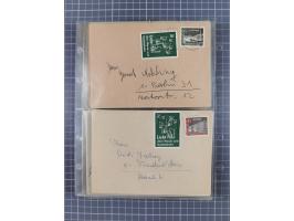 1962/64, Propaganda „Kalter Krieg", Sammlung von 277 Briefen, alle mit Propaganda-Vignetten versehen („Kampf um Wiedervereini