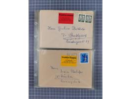 1962/64, Propaganda „Kalter Krieg", Sammlung von 277 Briefen, alle mit Propaganda-Vignetten versehen („Kampf um Wiedervereini