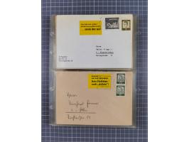 1962/64, Propaganda „Kalter Krieg", Sammlung von 277 Briefen, alle mit Propaganda-Vignetten versehen („Kampf um Wiedervereini