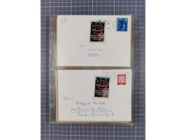 1962/64, Propaganda „Kalter Krieg", Sammlung von 277 Briefen, alle mit Propaganda-Vignetten versehen („Kampf um Wiedervereini