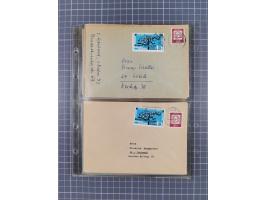 1962/64, Propaganda „Kalter Krieg", Sammlung von 277 Briefen, alle mit Propaganda-Vignetten versehen („Kampf um Wiedervereini