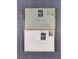 1962/64, Propaganda „Kalter Krieg", Sammlung von 277 Briefen, alle mit Propaganda-Vignetten versehen („Kampf um Wiedervereini