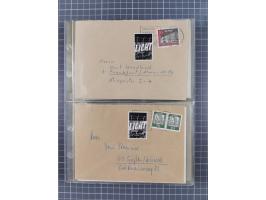 1962/64, Propaganda „Kalter Krieg", Sammlung von 277 Briefen, alle mit Propaganda-Vignetten versehen („Kampf um Wiedervereini