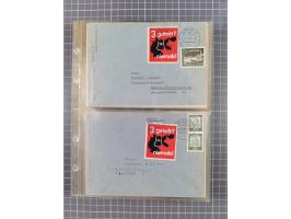1962/64, Propaganda „Kalter Krieg", Sammlung von 277 Briefen, alle mit Propaganda-Vignetten versehen („Kampf um Wiedervereini