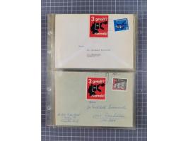 1962/64, Propaganda „Kalter Krieg", Sammlung von 277 Briefen, alle mit Propaganda-Vignetten versehen („Kampf um Wiedervereini