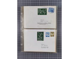 1962/64, Propaganda „Kalter Krieg", Sammlung von 277 Briefen, alle mit Propaganda-Vignetten versehen („Kampf um Wiedervereini