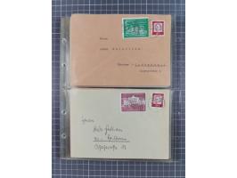 1962/64, Propaganda „Kalter Krieg", Sammlung von 277 Briefen, alle mit Propaganda-Vignetten versehen („Kampf um Wiedervereini