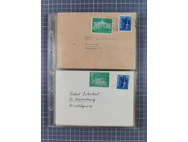 1962/64, Propaganda „Kalter Krieg", Sammlung von 277 Briefen, alle mit Propaganda-Vignetten versehen („Kampf um Wiedervereini