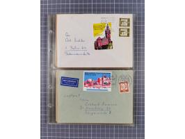 1962/64, Propaganda „Kalter Krieg", Sammlung von 277 Briefen, alle mit Propaganda-Vignetten versehen („Kampf um Wiedervereini