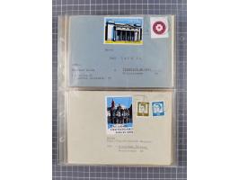 1962/64, Propaganda „Kalter Krieg", Sammlung von 277 Briefen, alle mit Propaganda-Vignetten versehen („Kampf um Wiedervereini