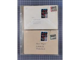 1962/64, Propaganda „Kalter Krieg", Sammlung von 277 Briefen, alle mit Propaganda-Vignetten versehen („Kampf um Wiedervereini