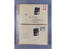 1962/64, Propaganda „Kalter Krieg", Sammlung von 277 Briefen, alle mit Propaganda-Vignetten versehen („Kampf um Wiedervereini