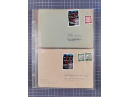 1962/64, Propaganda „Kalter Krieg", Sammlung von 277 Briefen, alle mit Propaganda-Vignetten versehen („Kampf um Wiedervereini