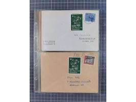 1962/64, Propaganda „Kalter Krieg", Sammlung von 277 Briefen, alle mit Propaganda-Vignetten versehen („Kampf um Wiedervereini