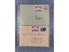 1962/64, Propaganda „Kalter Krieg", Sammlung von 277 Briefen, alle mit Propaganda-Vignetten versehen („Kampf um Wiedervereini