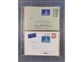 1962/64, Propaganda „Kalter Krieg", Sammlung von 277 Briefen, alle mit Propaganda-Vignetten versehen („Kampf um Wiedervereini