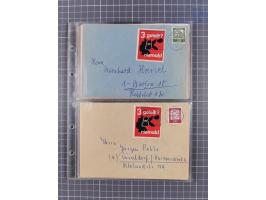 1962/64, Propaganda „Kalter Krieg", Sammlung von 277 Briefen, alle mit Propaganda-Vignetten versehen („Kampf um Wiedervereini