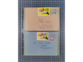 1962/64, Propaganda „Kalter Krieg", Sammlung von 277 Briefen, alle mit Propaganda-Vignetten versehen („Kampf um Wiedervereini