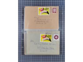1962/64, Propaganda „Kalter Krieg", Sammlung von 277 Briefen, alle mit Propaganda-Vignetten versehen („Kampf um Wiedervereini