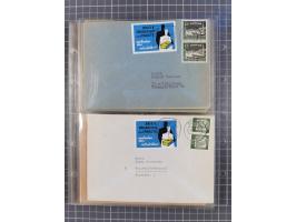 1962/64, Propaganda „Kalter Krieg", Sammlung von 277 Briefen, alle mit Propaganda-Vignetten versehen („Kampf um Wiedervereini