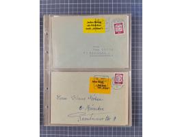 1962/64, Propaganda „Kalter Krieg", Sammlung von 277 Briefen, alle mit Propaganda-Vignetten versehen („Kampf um Wiedervereini