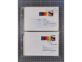 1962/64, Propaganda „Kalter Krieg", Sammlung von 277 Briefen, alle mit Propaganda-Vignetten versehen („Kampf um Wiedervereini