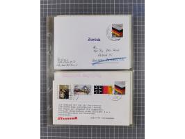 1962/64, Propaganda „Kalter Krieg", Sammlung von 277 Briefen, alle mit Propaganda-Vignetten versehen („Kampf um Wiedervereini