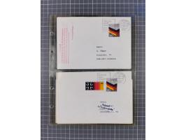 1962/64, Propaganda „Kalter Krieg", Sammlung von 277 Briefen, alle mit Propaganda-Vignetten versehen („Kampf um Wiedervereini