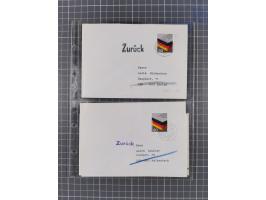 1962/64, Propaganda „Kalter Krieg", Sammlung von 277 Briefen, alle mit Propaganda-Vignetten versehen („Kampf um Wiedervereini