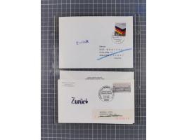 1962/64, Propaganda „Kalter Krieg", Sammlung von 277 Briefen, alle mit Propaganda-Vignetten versehen („Kampf um Wiedervereini